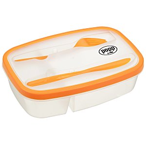 4imprint.com: Food Container with Knife and Fork 126020