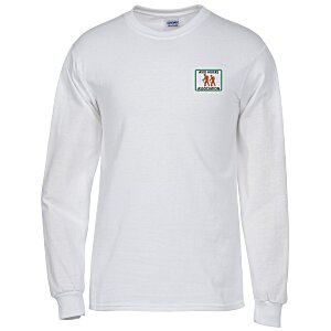4imprint.com: Gildan 6 oz. Ultra Cotton LS T-Shirt - Men's - White
