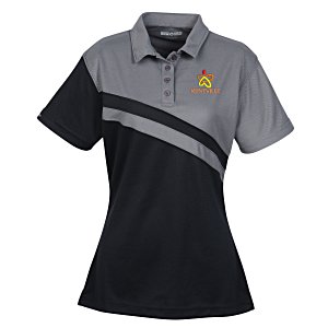 diagonal stripe polo shirt