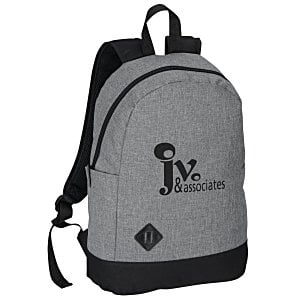 Gray and black branded 15" Laptop Backpack