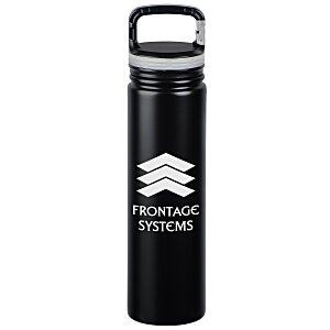 26 oz Stainless Steel water bottle with caribiner 