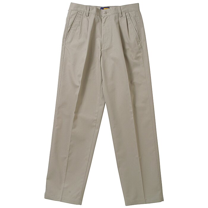 4imprint.com: Teflon Treated Pleated Twill Pants - Men's 8604-PF-M