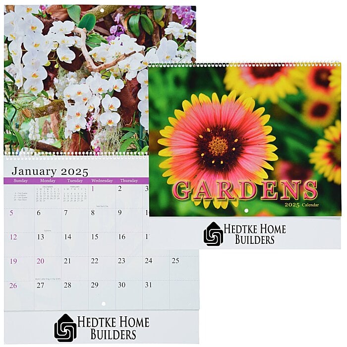 4imprint.com: Beautiful Gardens Calendar - Spiral 9123-SP