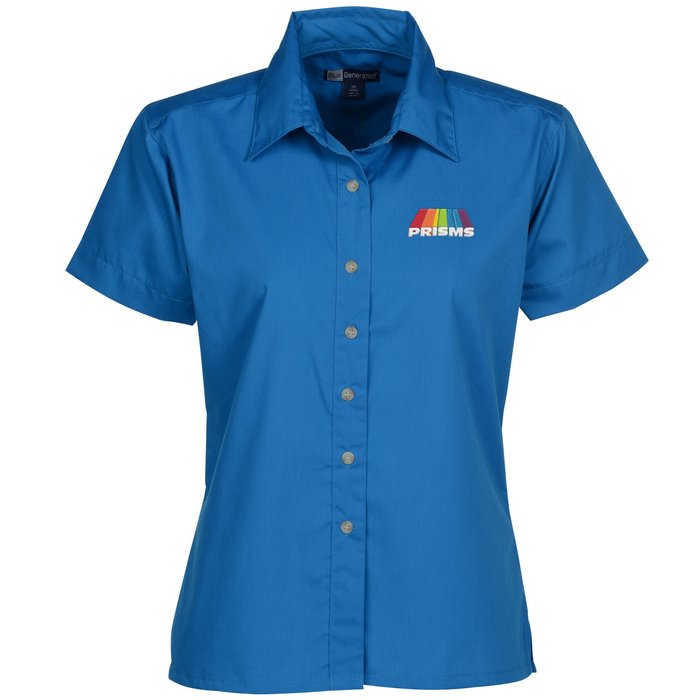 4imprint.com: Easy-Care Short Sleeve Poplin Shirt - Ladies' 8826-L-SS