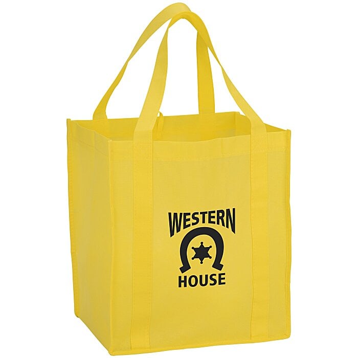 Knipperen tekort Staan voor 4imprint.com: Value Grocery Tote - 15" x 13" 106836-1513