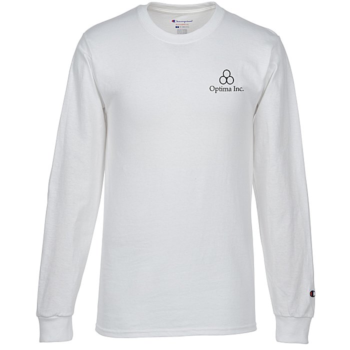 CC8C Champion Long Sleeve Tagless 100 % Cotton T-Shirt