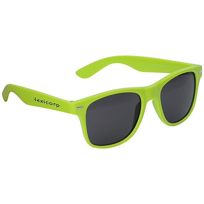 Green Clear 2tone frame risky business 80s classic style sunglasses 