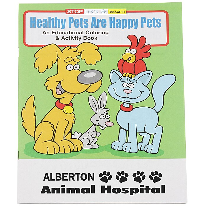 : Healthy Pets Are Happy Pets Coloring Book 1034-HP