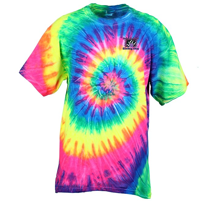 thumbnail image 2 of Spiral Tie-Dye Men’s T-Shirt – 100% Cotton, Crew Neck, Short Sleeve – S To 4XL – Many Colors 2 of 4