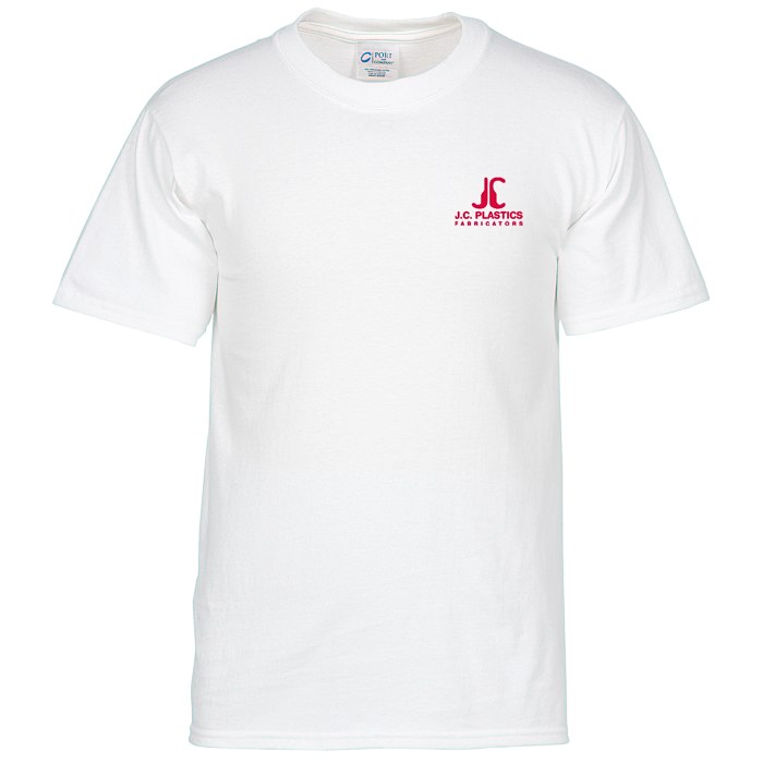 4imprint.com: Port & Company Essential T-Shirt - Men's - White - Screen ...