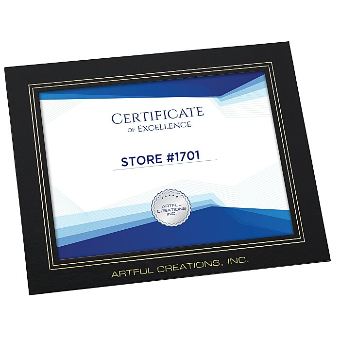 4imprint com: Wrapped Edge Certificate Frame 8 1/2 quot X 11 quot 119362 811