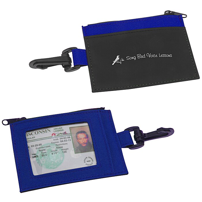 4imprint.com: Zip Pouch Id Holder - Colors - 24 Hr 111205-c-24hr