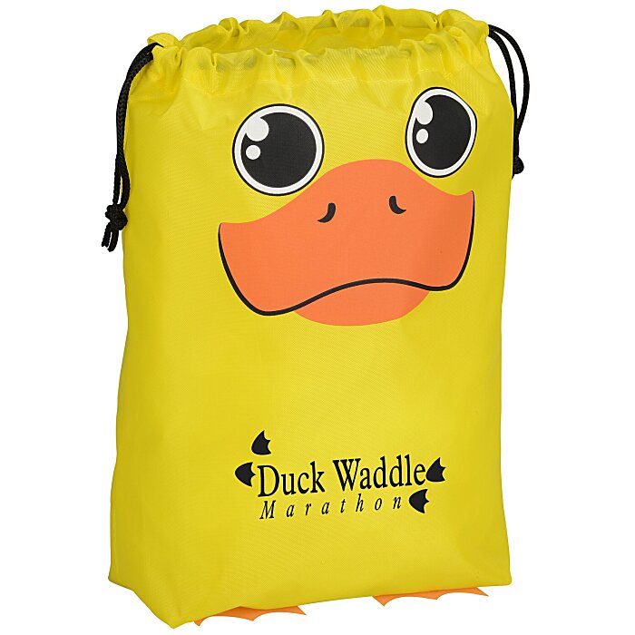 4imprint.com: Paws and Claws Drawstring Gift Bag - Duck 121467-DK