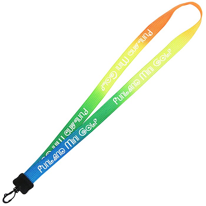 TieDye Multicolor Lanyard 3/4" Plastic Swivel Snap