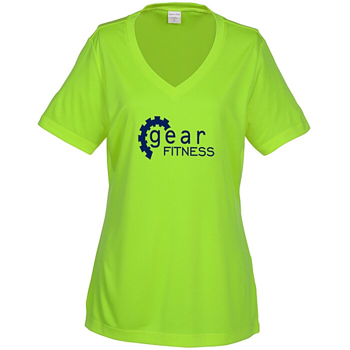 4imprint.com: Contender Athletic V-Neck T-Shirt - Ladies' - Screen ...