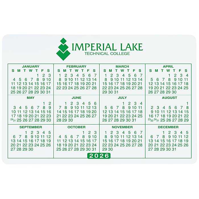 4imprint Com Removable Laptop Calendar 2 3 4 X 4 1 8 24