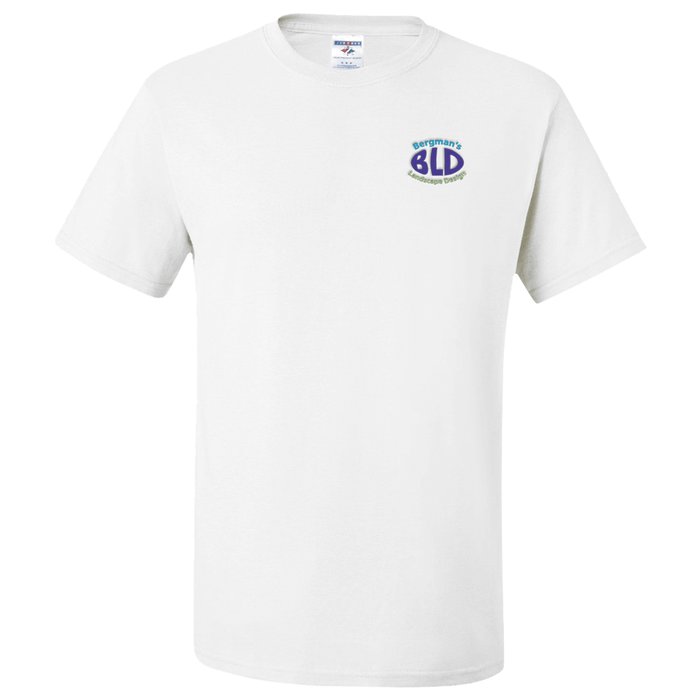 4imprint.com: Jerzees Dri-Power 50/50 T-Shirt - Men's - White ...