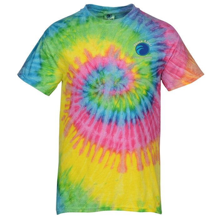 spiral tie dye shirt