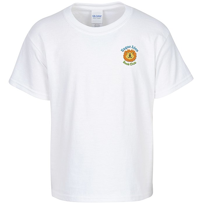 4imprint.com: Gildan 6 oz. Ultra Cotton T-Shirt - Youth - Embroidered ...