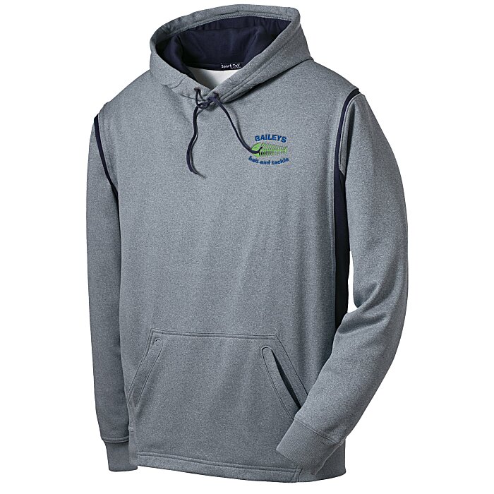4imprint.com: Tech Fleece Hooded Sweatshirt - Heathered - Embroidered ...