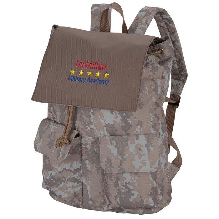 camo girls backpack