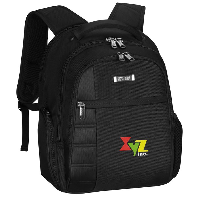 kenneth cole leather laptop backpack