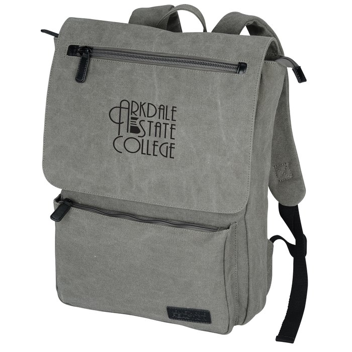 kenneth cole leather laptop backpack