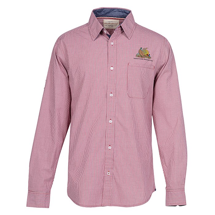 Mini Red Check Fabric Classic Custom Shirt main image 1