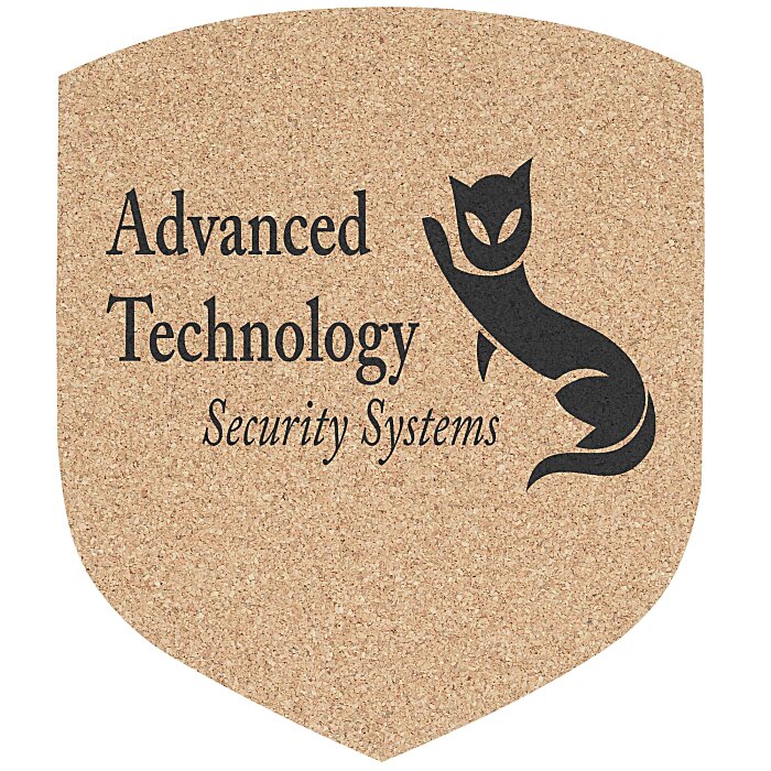 Large Cork Coaster Shield 131167SD