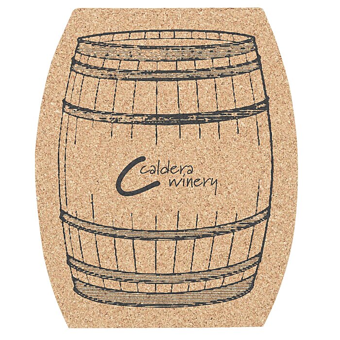 Large Cork Coaster Barrel 131167BR