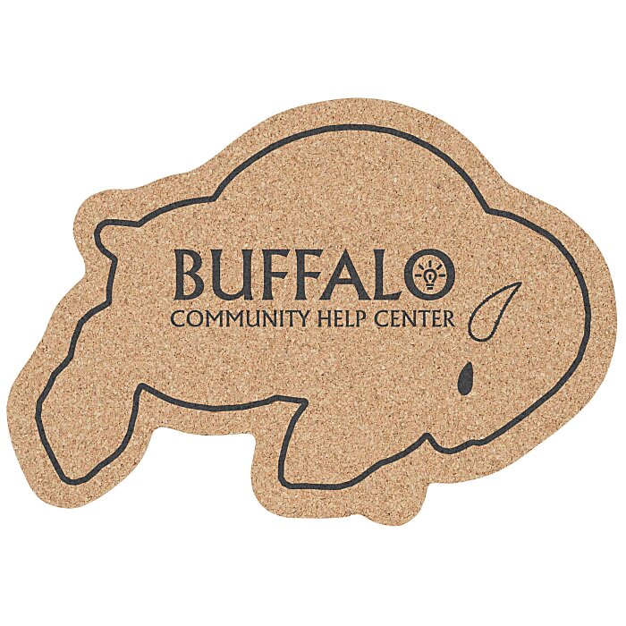Large Cork Coaster Buffalo 131167BU