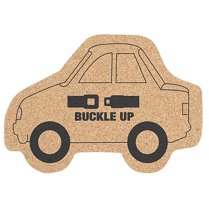 4imprint.com: Large Cork Coaster - Car 131167-CAR