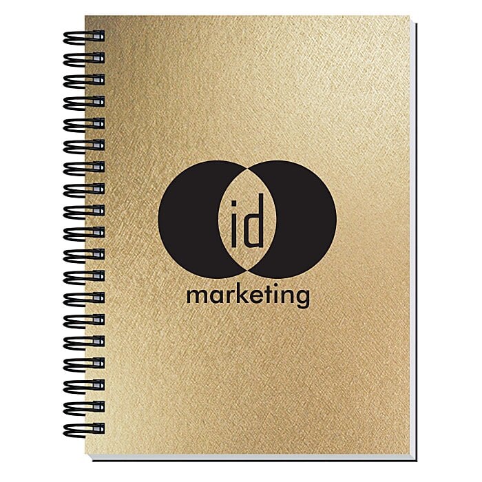 Elite Metallic Paperboard Journal with Pen 7" x 5" 50