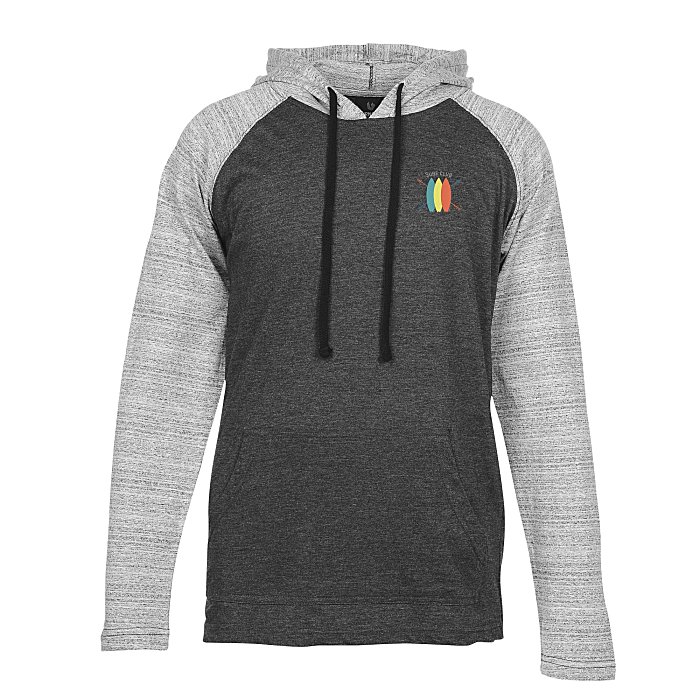 4imprint.com: Burnside Yarn-Dyed Raglan Hooded T-Shirt - Embroidered ...