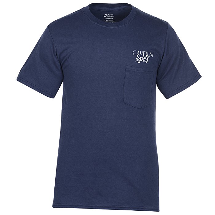 4imprint.com: Port Classic 5.4 oz. Pocket T-Shirt - Men's - Colors ...