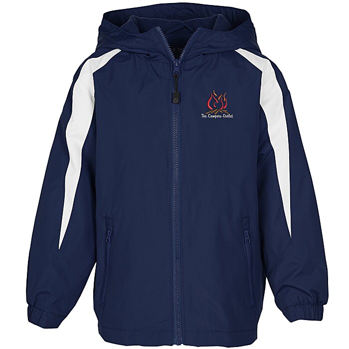 Athletic Fleece Lined Colorblock Jacket Youth 117292Y