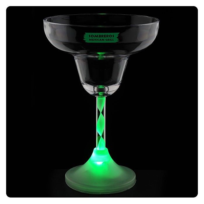 Fast USA Shipping! 8 Mode Color Changing LED Margarita Glass 