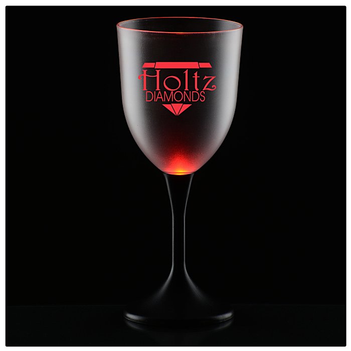 Frosted Light-Up Wine Glass - 10 oz. - 24 hr