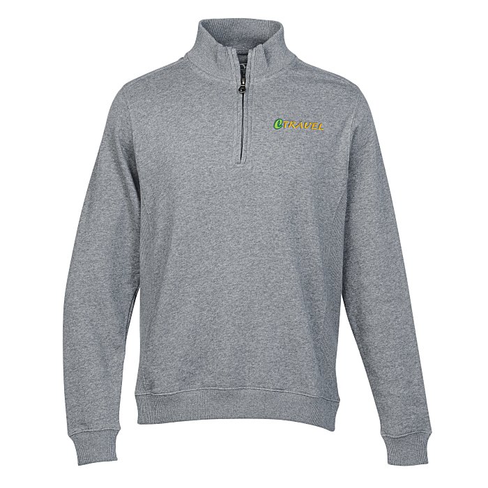 Premium Cotton 1/4Zip Fleece Pullover 135804