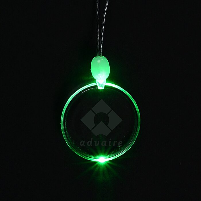 LightUp Pendant Necklace Circle 136022CR
