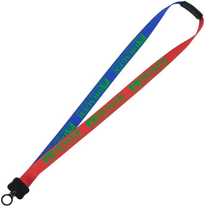 4imprint.com: Two-Tone Poly Lanyard - 3/4" - 36" - Plastic O-Ring ...