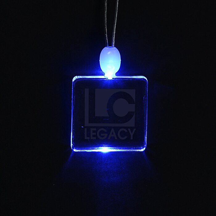 LightUp Pendant Necklace Square 136022SQ