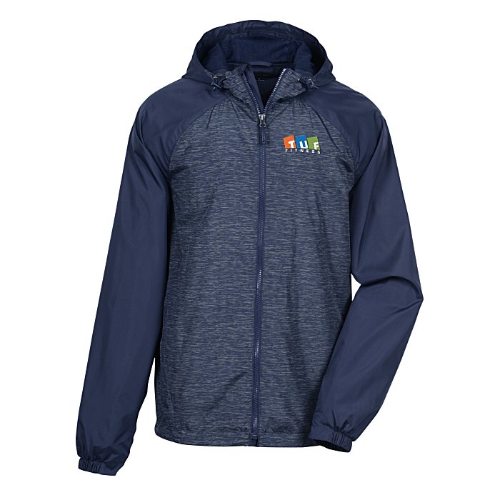 Heather Raglan Hooded Wind Jacket Men's 136303M