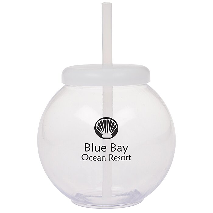 fishbowl sphere shaped reusable drinking party cups