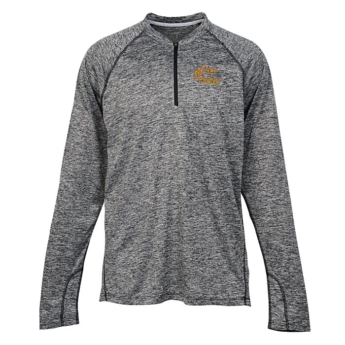 4imprint.com: Quadra Performance Long Sleeve 1/4-Zip Shirt - Men's 137276-M