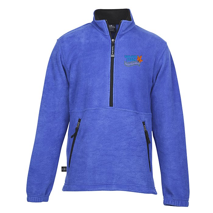 quarter zip fleece pullover