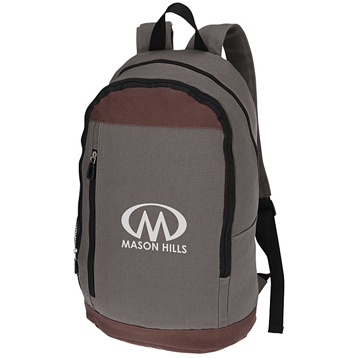 washed canvas backpack