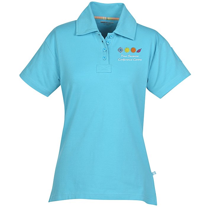 4imprint.com: Ringspun Combed Cotton Jersey Polo - Ladies' - Embroidery ...