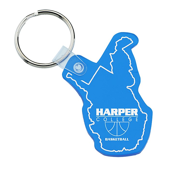 West Virginia Soft Keychain Translucent 138944WVT