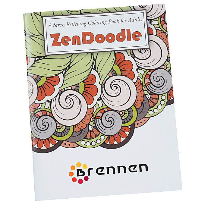 Stress Relieving Adult Coloring Book Zen Doodle Full